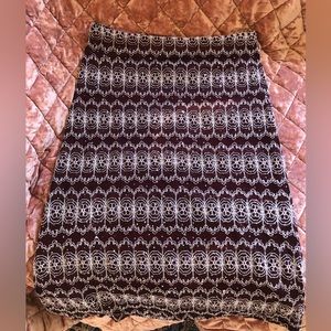 Maroon embellished y2k stretchy midi skirt by Brittany Black